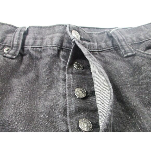 Levis Jeans 562 Mens Size 36x30 (36x27) Black Label Denim 5 Button Fly Dark Wash - Picture 2 of 14